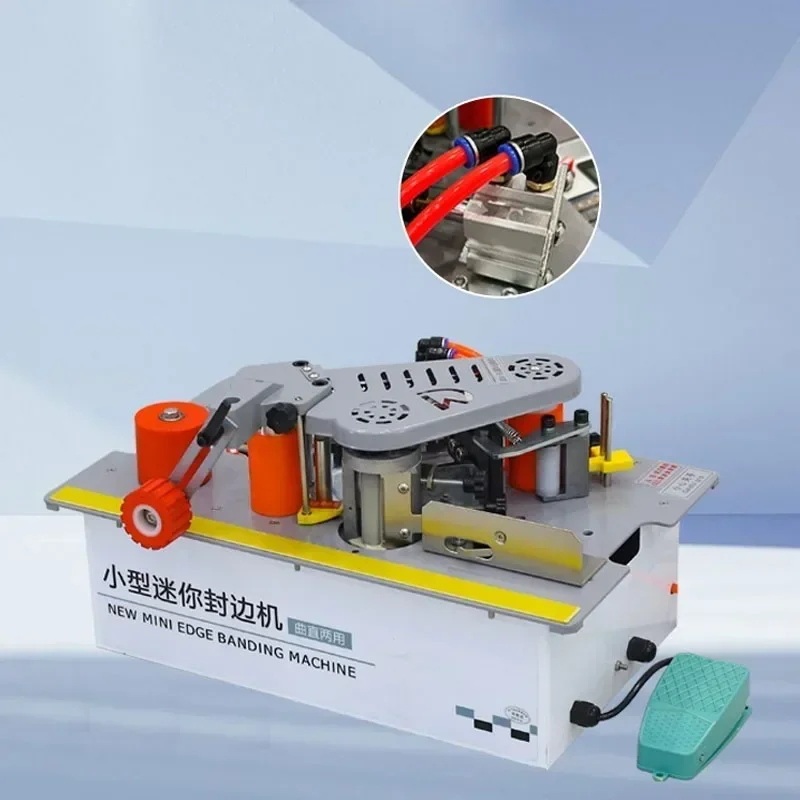 Hot Sales220V/110V Woodworking Portable Edge Bander Banding Machine Automatic Tape Breakage Double Side Gluing Dual Use 1200W