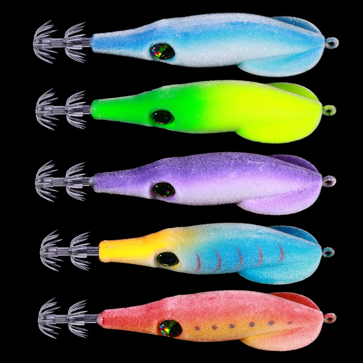 Octopus Squid Floating Fishing Lures 9.5cm 6g Wood Shrimp Lures Cuttlefish Jigging Squid Hook Artificial Bait For Sea Fishing