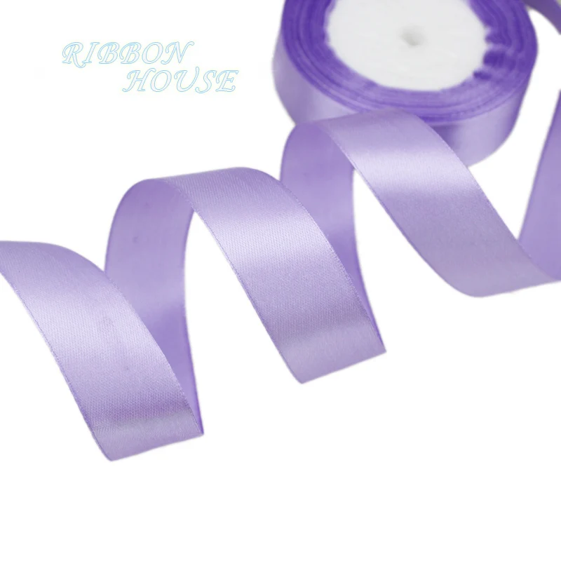 (25 yards/roll) Lavender Single Face Satin Ribbon Gift Wrapping Christmas ribbons Wholesale