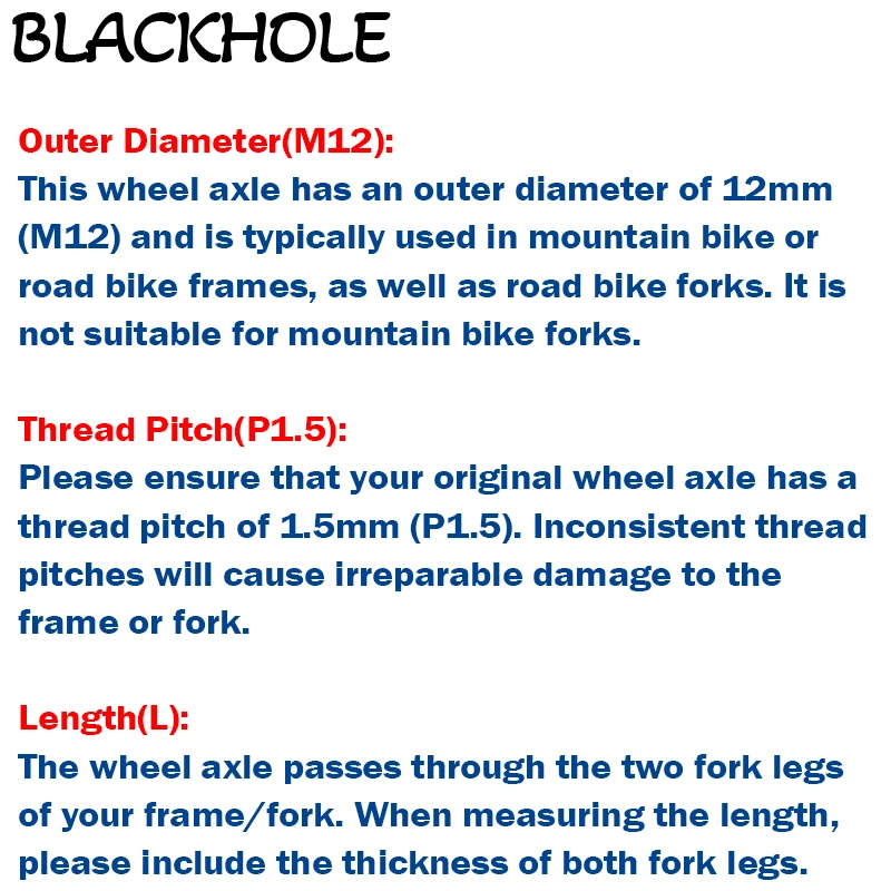 M12*Pitch 1.5mm Bike Thru Axle Skewers For MTB Road Bike Wheel Axle Quick Release Shaft Bike Frame Fork Repair Thru Axle Skewers