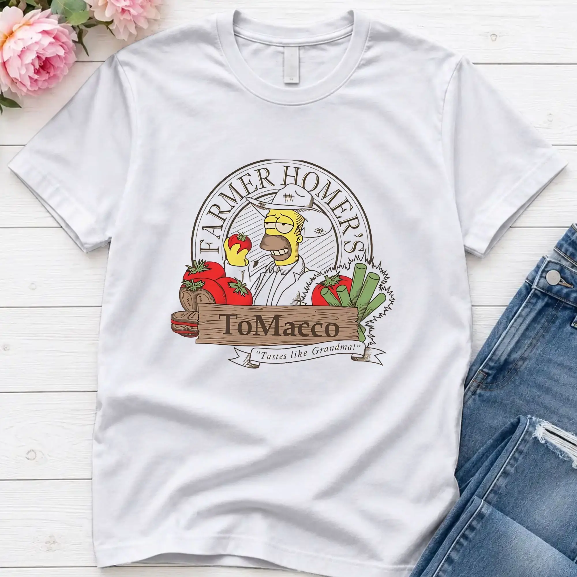 The Simpsons Classic  T Shirt Summer Simpsons Cotton T Shirts For Adult Harajuku Casual Tee Shirt Short Sleeves Y2K Basic Tops