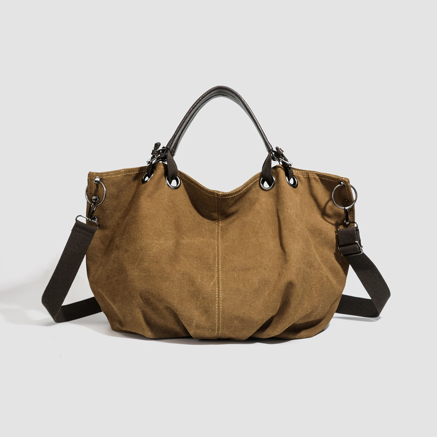 

Women's Fashion Casual Canvas Messenger Bag 2025 New Luxury Designer Simple Sle Solid Color Large Capacity Shoulder Bag and Wall