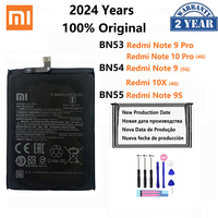 100% Original BN53 BN54 BN55  Phone Battery For Xiaomi Redmi note 9 10 Pro 9S 10X 4G 5G Replacement Batteries Bateria