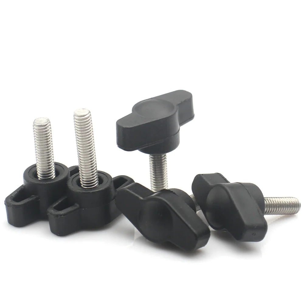 5/10 قطعة M4 M5 M6 304 الفولاذ المقاوم للصدأ مقبض اليد مسامير 27 مللي متر رئيس الباكليت مقبض قابل للتعديل الإبهام البراغي Z نوع T نوع قبضة مسامير #3