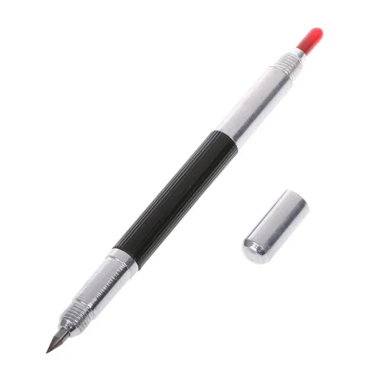 Steel Tip Double-Headed Scriber Pen Marking Engraving Tools Glass Ceramic Marker Scriber Pen Tool