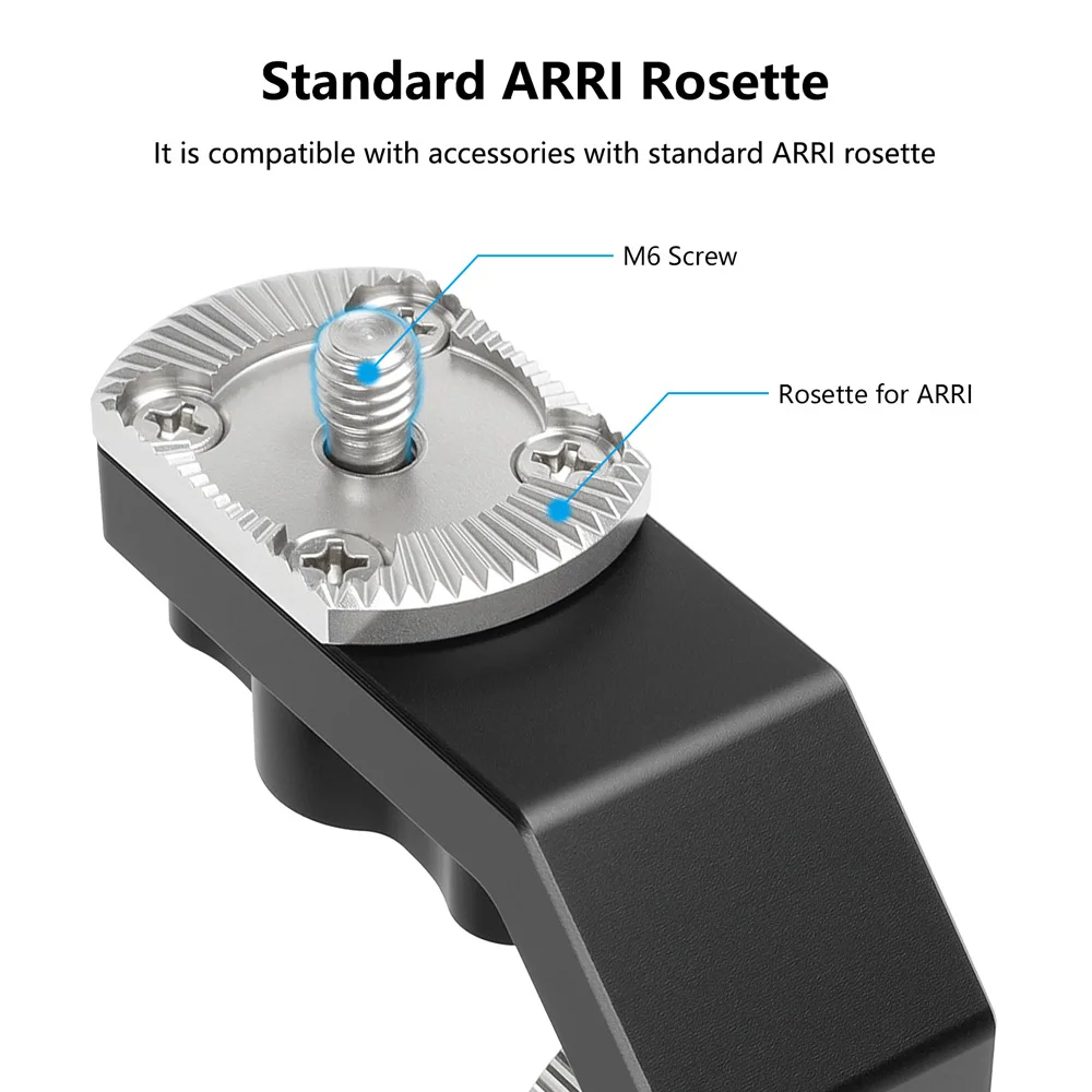 Standard ARRI with M6 Knob & 1/4 Screw Extension Arm with 1/4"-20 Anti-Twist Screw Mount for SmallHD On-Camera Monitors - view 4