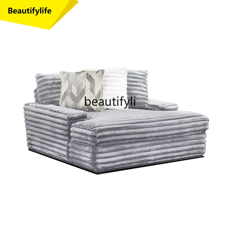 

A57 Compressed Sofa Vacuum Roll Pack Large Striped Fabric Cinema Sponge Sofa