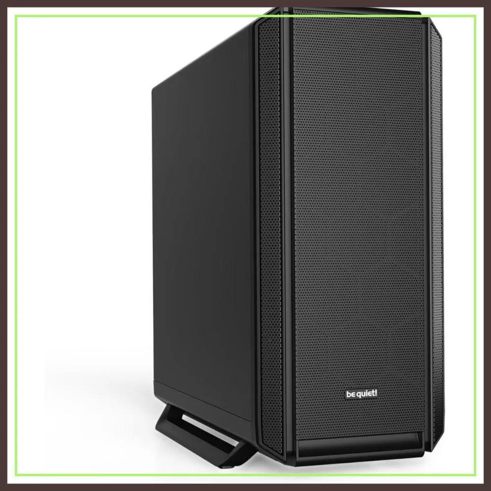

ATX Midi Tower PC Case with 3 Pure Wings 2 Fans, Sound Insulated, Black