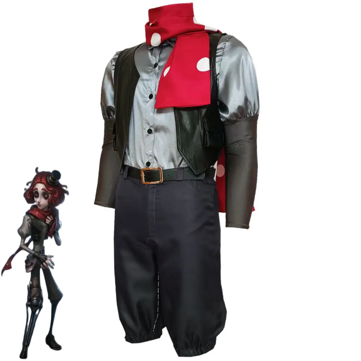 

Anime Game Identity Ⅴ Joker Weeping Clown Cosplay Costume Shirt Vest Uniform Scarf Man Woman Halloween Carnival Suit 2026