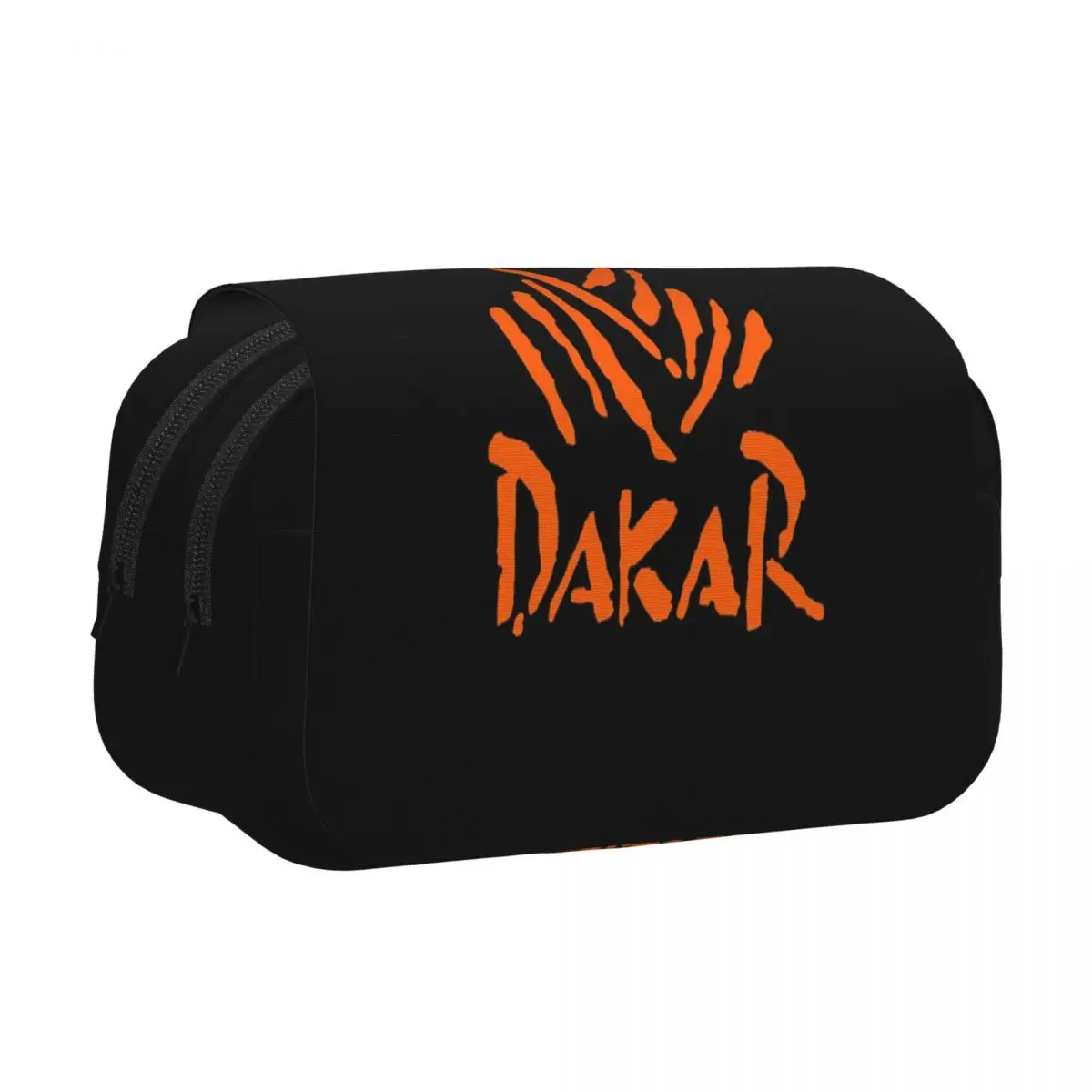 Dakar Rally Motorcycle Pencil Case Pen Holder Hard Shell Leather Large Capacity Pen Box Pencil Bag for Studen Gifts