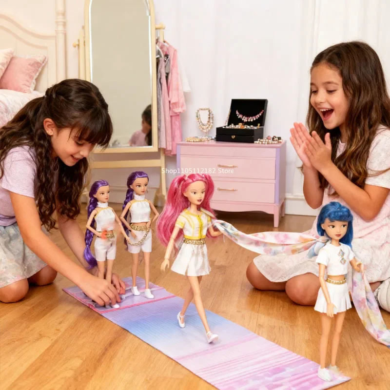 2026 HUNTR/X K-pop Wysoce Detalizowane Figurki Winylowe Postaci Rumi/Mira/Zoey z Muzyką, Niespodzianka, Prezent Urodzinowy dla Dziewczynek