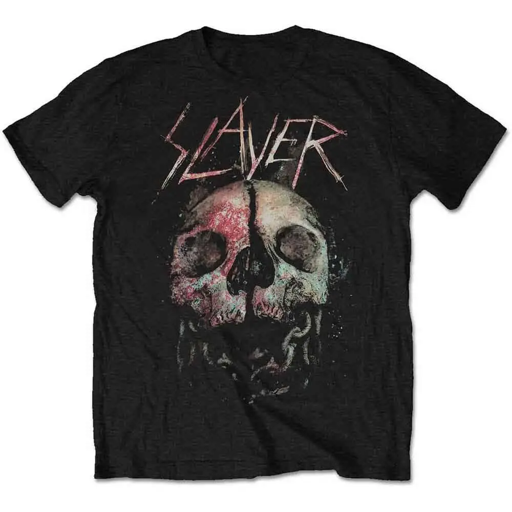 

Slayer Cleaved Skull T-Shirt Black New