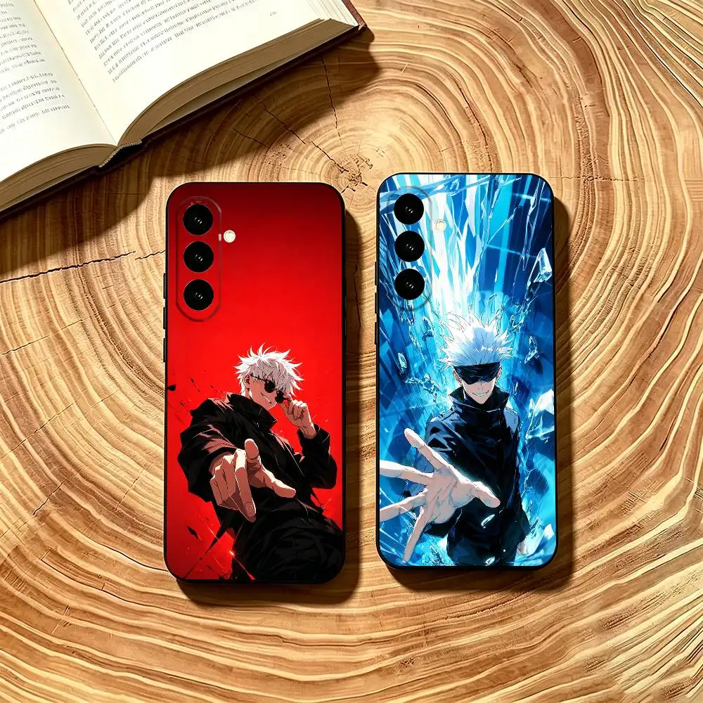 Anime Cool G-Gojo S-Satoru Phone Case Soft black For Samsung Galaxy A73,A72,A71,A70,A53,A52,A51