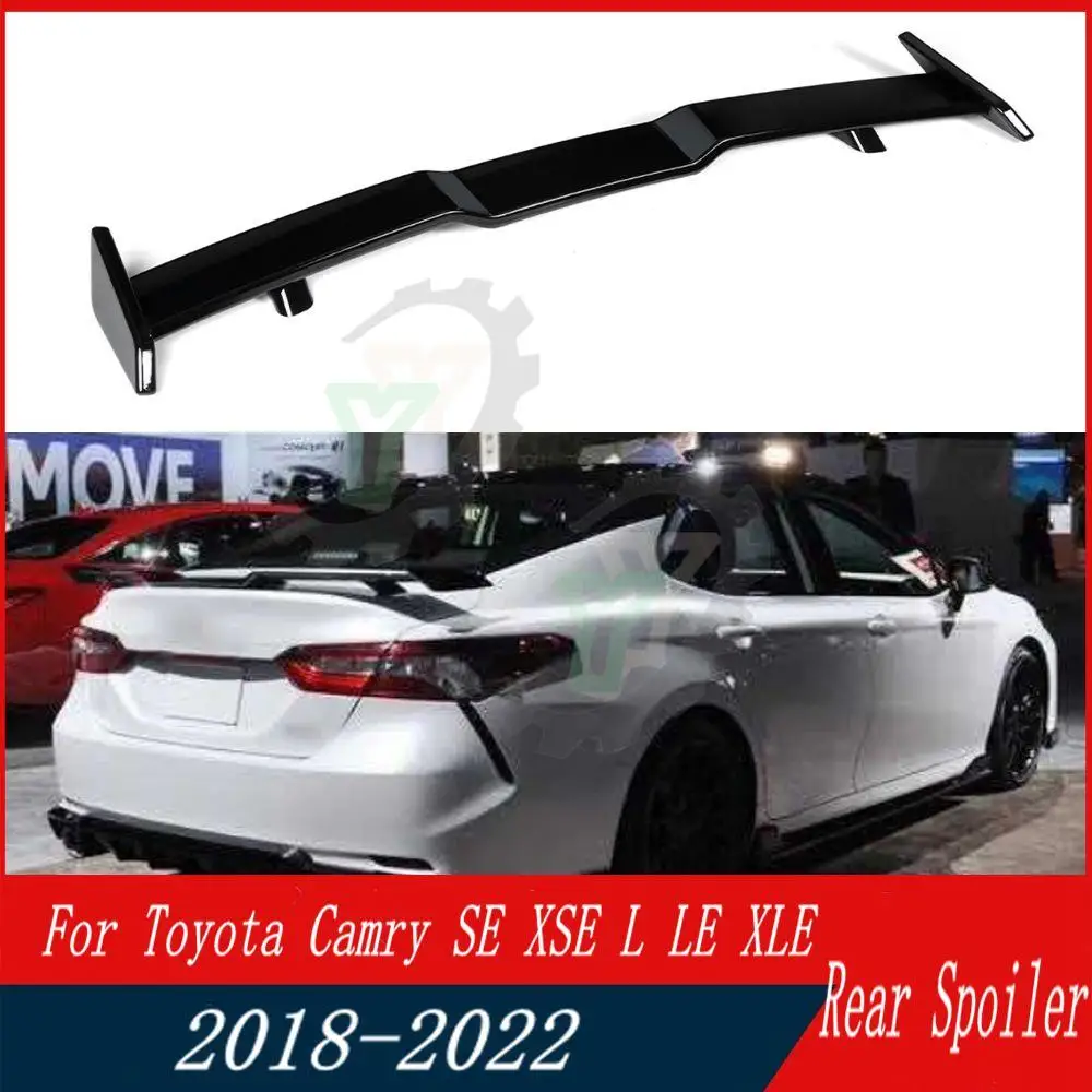 

Car Rear Trunk Spoiler Wing Air Deflector Splitter Refit Trim Boot Lip For Toyota Camry SE XSE L LE XLE 2018 2019 2020 2021 2022