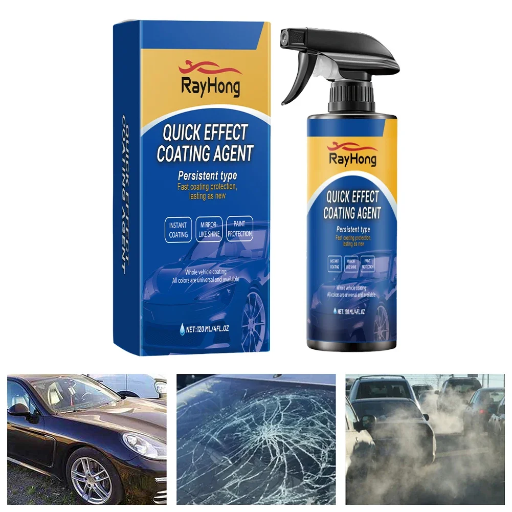 Car Coating Hydrophobic Protection Quick-Dry Car Polishing Maintenance Spray Anti-Fogging Protection Agent Car Accessories
