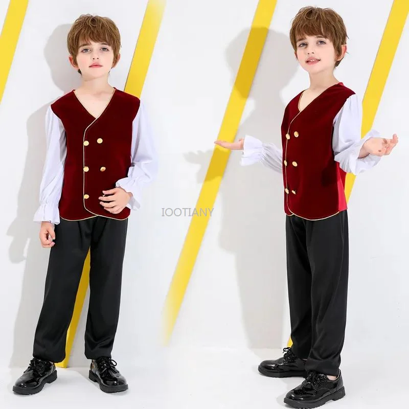 

Russian National Costume Boys' Stage Costume Cultural Festival Art Performance Costume Drama Performance Costume