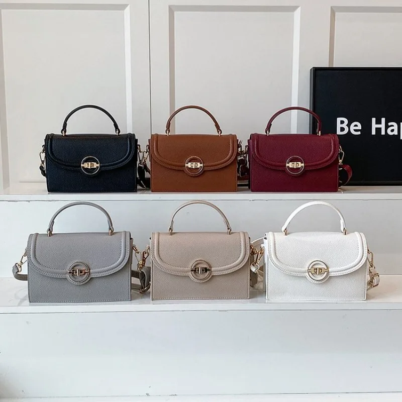 

Diaper Bag Stylish Vintage Leather Satchel Elegant Designer Crossbody Bag For Women Stylish Textured Tote Purse