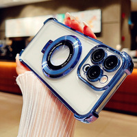 for Redmi A5 Glitter Plating Magnetic Magsafe Bracket Case on for Xiaomi Redmi A5 A4 A3 RedmiA5 A3X Note 14 Pro Stand Soft Cover