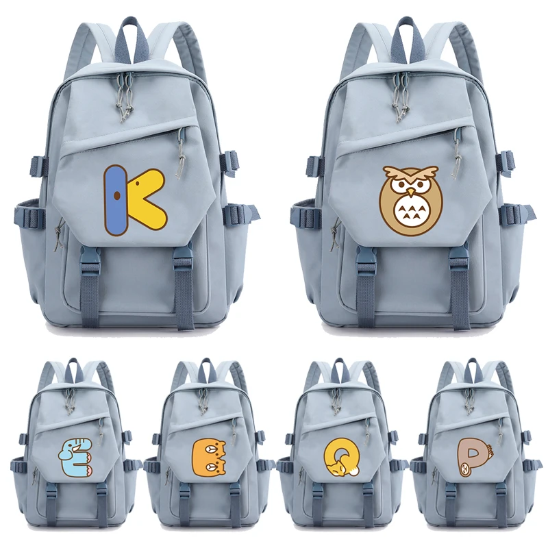 

Animal 26 English Letters Backpack Student Girl School Backpack Bookbag Cosplay Canvas Children Kid Back To School Backpack