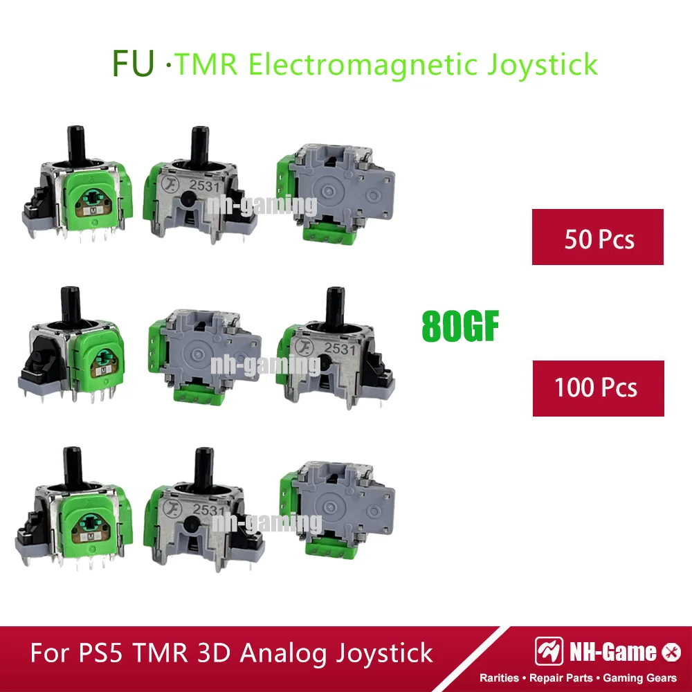 

50 шт./100 шт. Favor Union 80GF TMR электромагнитный джойстик для контроллера PS5 3D аналоговый джойстик рокер сенсорный модуль