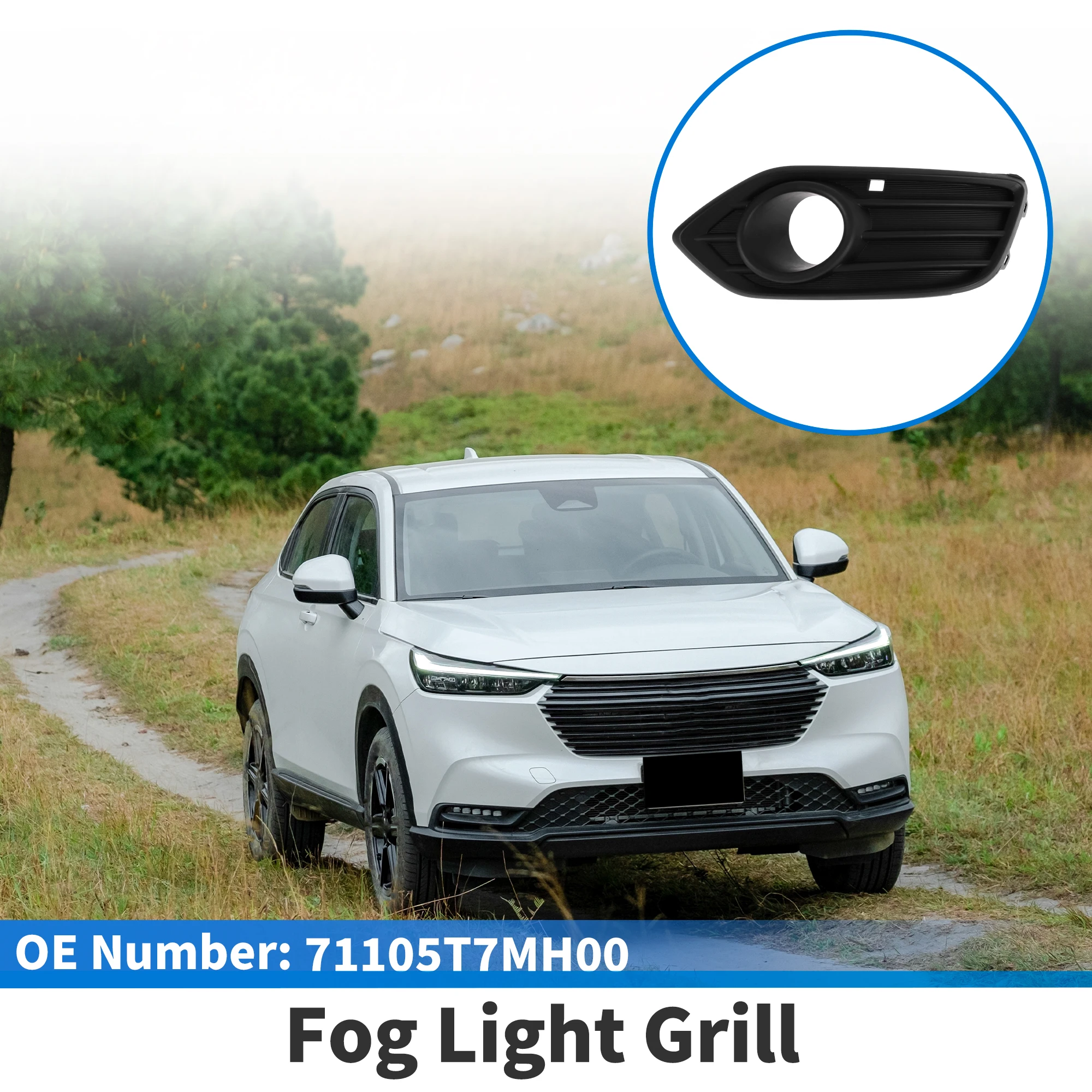 

UXCELL Front Right Fog Light Grill No.71105T7MH00 for Honda HR-V 2019-2022