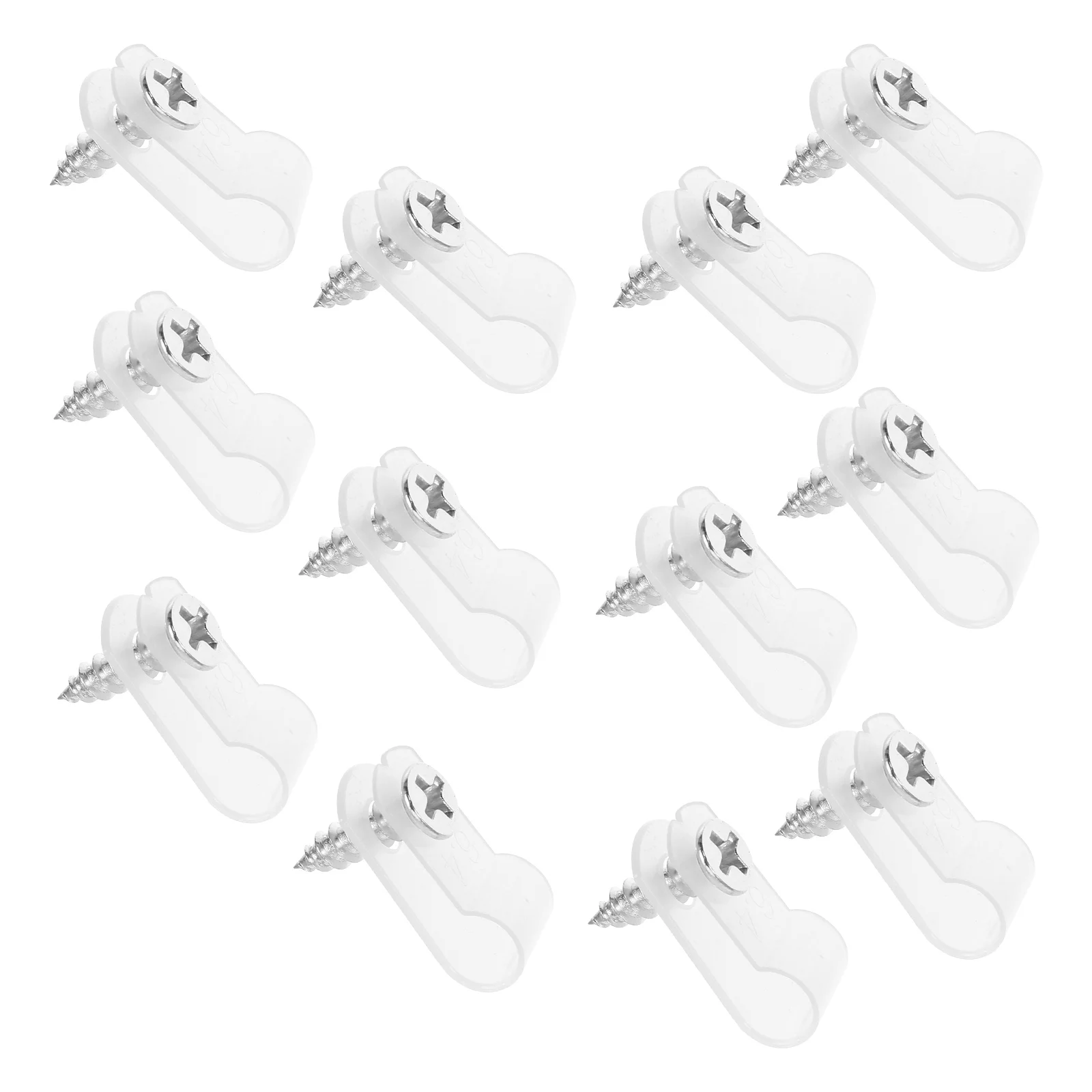 

100pcs Rope Light Clips Cable Mounting Clamps 1 4 Inch White Nylon Pan Heads for LED Wire Management Dowel Clamp Round Cable