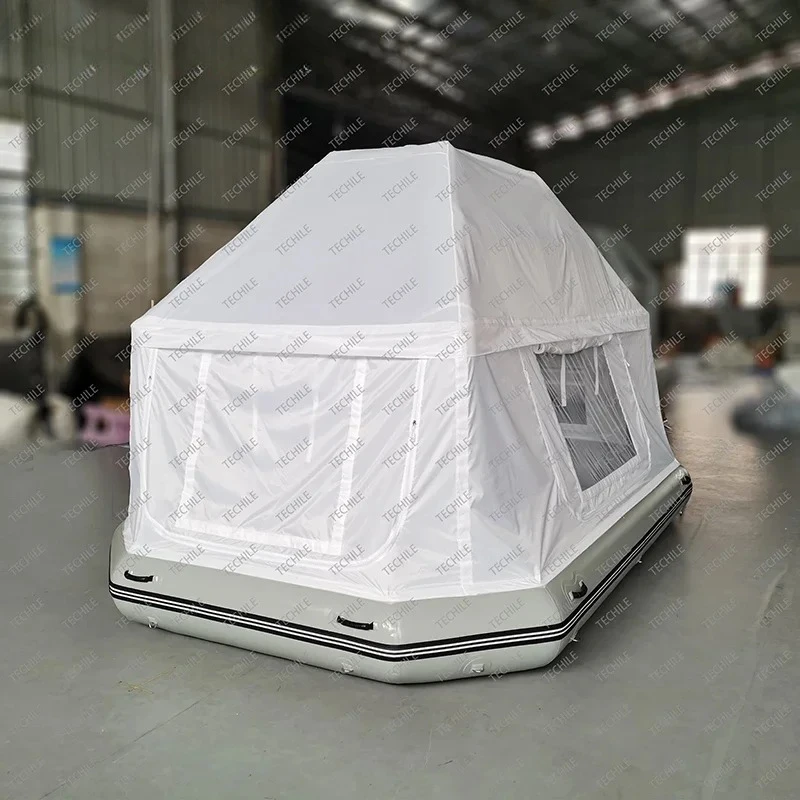 Y1 Hot sale outdoor Inflatable PVC Floating Tent Camping Inflatable Raft Water Pool water fishing tent