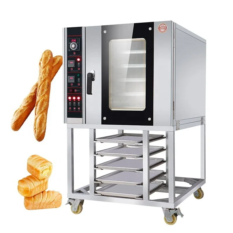 Commercial Electric 5 Trays Convection Bakery Oven Bread Oven With Digital Contrils