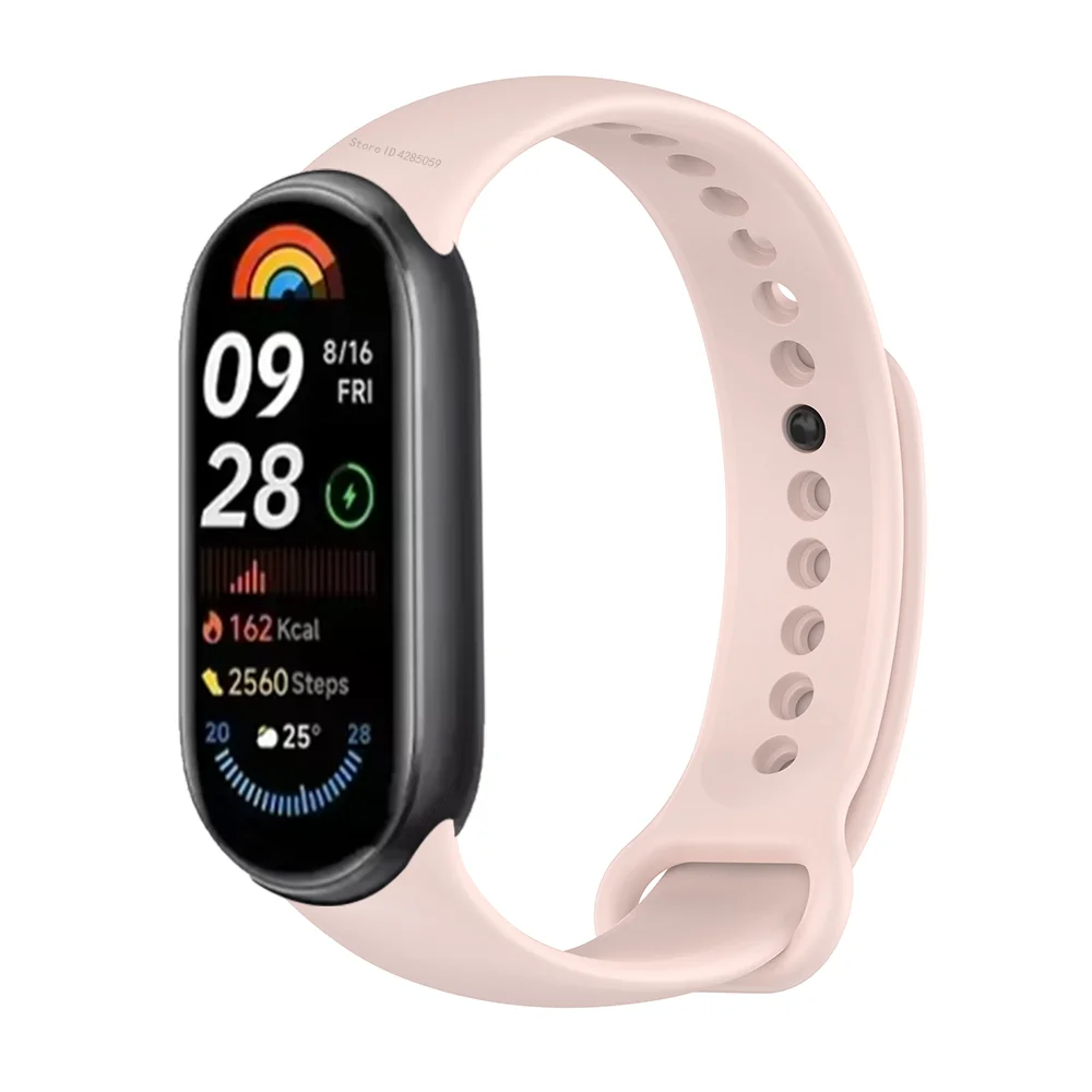 Silicone Strap Bracelet for Xiaomi Smart Band 9 Sport band Replacement Wristband for Mi Band 8 Miband 9 8 NFC Accessories