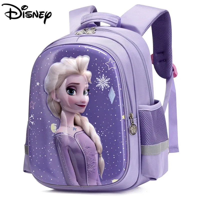 Frozen Elsa Princess Disney Series Mädchen-Rucksack, niedlich, kreativ, Cartoon-Muster, leicht, Belastungsentlastung, Wirbelsäulenschutz