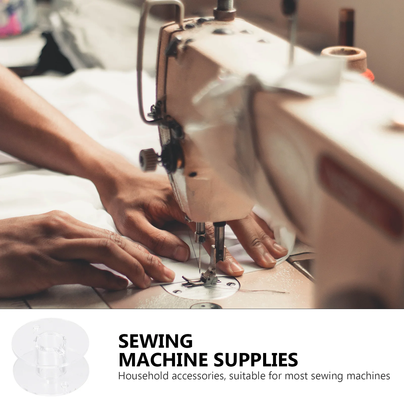 

50Pcs Household Sewing Bobbins Reliable Plastic Cop Latches Prevent Unraveling Compact Storage Friendly Sewing Machine Parts