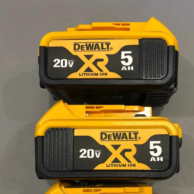 Batería de litio Original DEWALT Max XR 20V 5AH DCB184 DCB205, luz LED