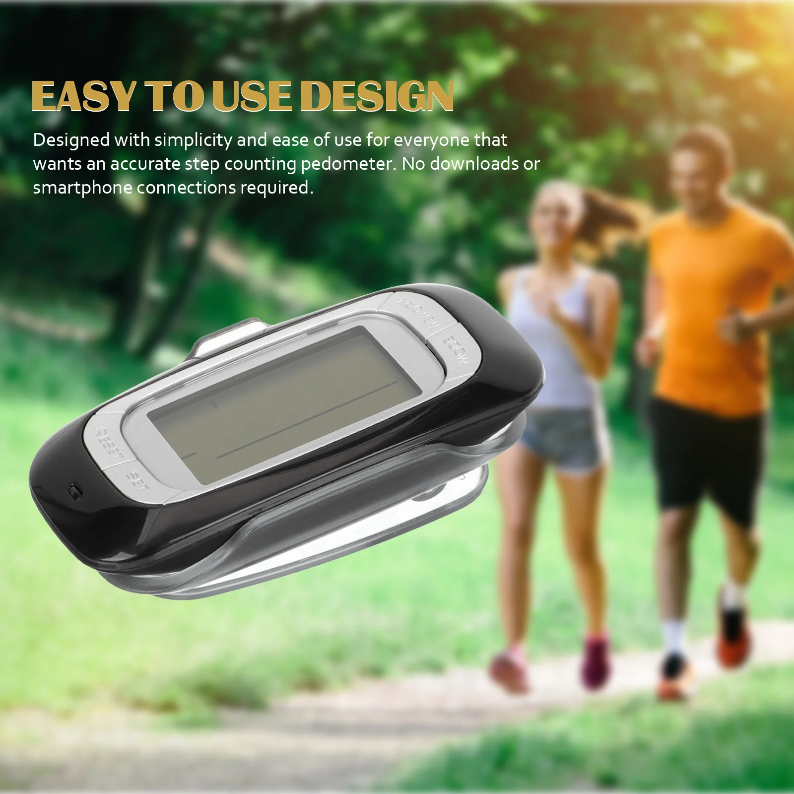 

Professional Pedometer Multifunctional Step Counter For Fitness Hiking Climbing 3D Portable Passometer Outdoor Activity Tracker