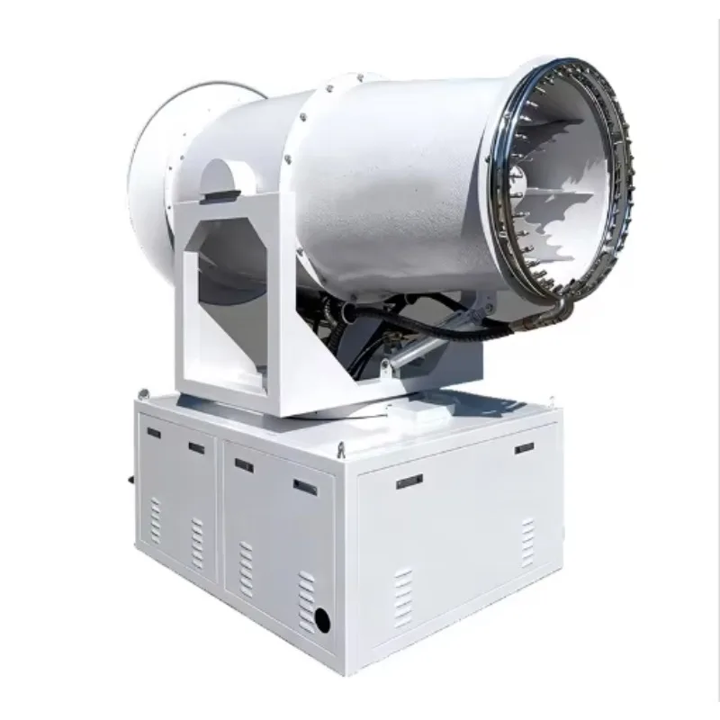 50m Wireless Remote Control Rotation Fog Cannon Wheeled Trailer Machine Urban Road Dust Reduction