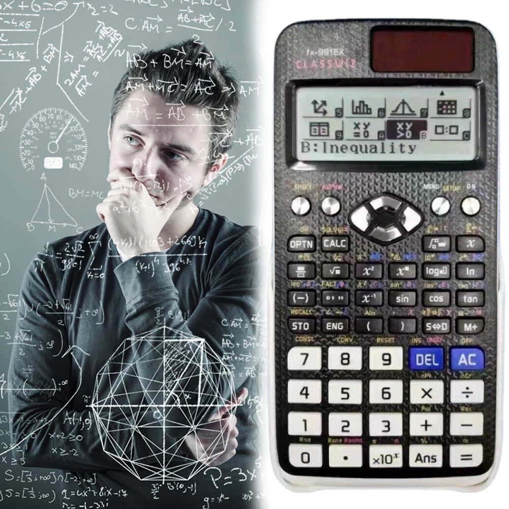 991EX Wissenschaftlicher Taschenrechner Original Digital Großes Display 696 Funktionen für High School University Solar Wissenschaftlicher Taschenrechner