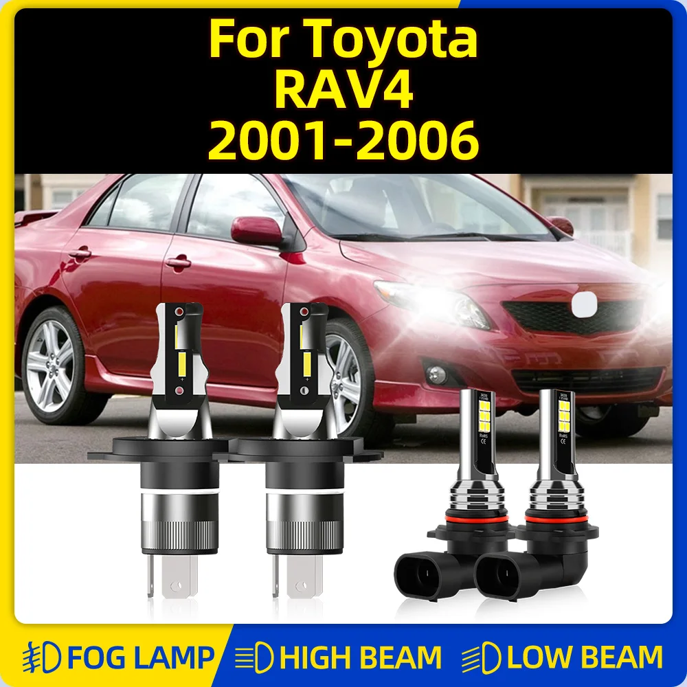 

LED Car Headlights 240W 40000LM CSP Chip Auto Lamps 6000K Plug&Play Fog Lights For Toyota RAV4 2001 2002 2003 2004 2005 2006