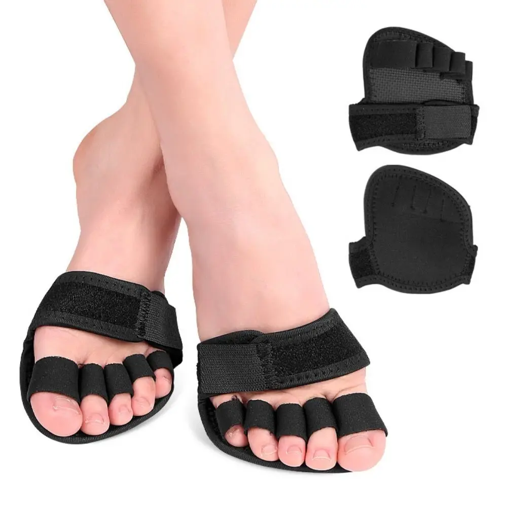 Adjustable Toe Splitter Care Absorbs Shock Foot Pain Relief Five Toes Forefoot Pads Foot Care Toe Pad Insert Heel Half Insoles