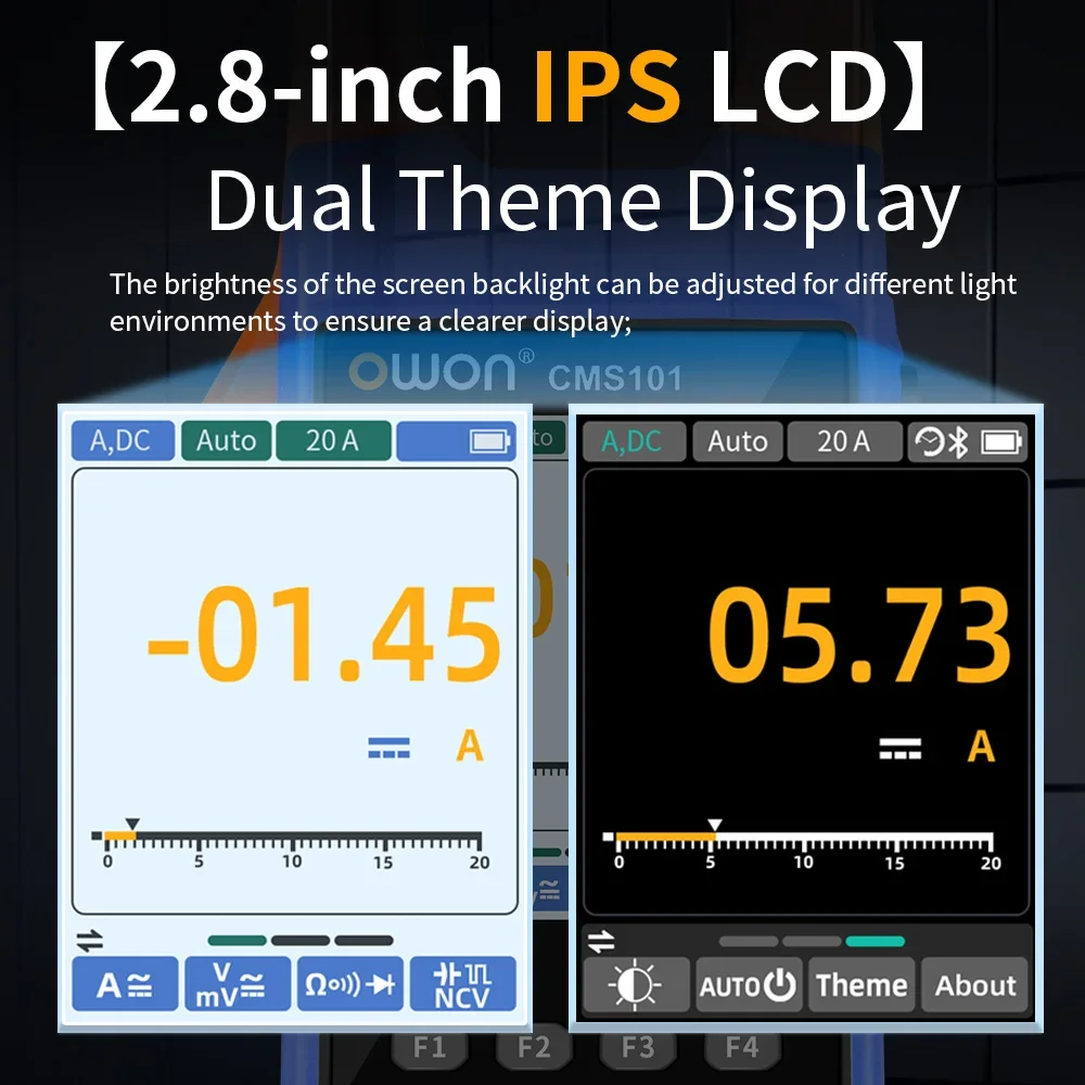 Owon CMS101 1000A AC/DC proud skoba ampérmetr digitální osciloskop s Bluetooth rekordér multifunkce tester