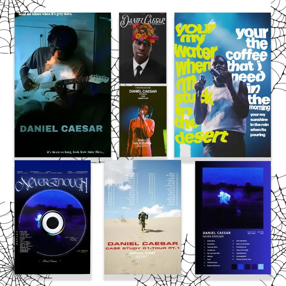 Music Daniel Caesar Poster Graphic Wall Art Poster HD Waterproof PP Paper Print for Bedroom Living Room Office Decor Gift