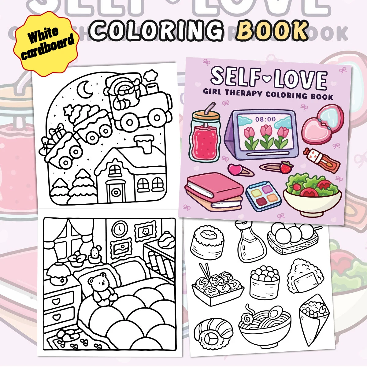 Cozy Cuties Coloring Books, Charming Scenes, Easy Coloring, For Home Parent - Child DIY, Relax, Unwind, Boost Creativity