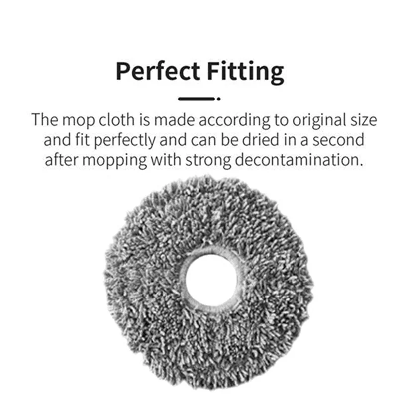 For Cecotec Conga 9590/9990/10090 AI Spin Revolution Ultra Power Home Accessories Kit Brush Hepa Filter Mop Cloth Dust Bag