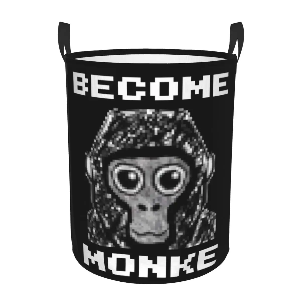 Gorilla Tag Become Monke Gtag Monkey cestas de lavandería plegables ropa sucia organizador para el hogar bolsa grande impermeable para el hogar niños