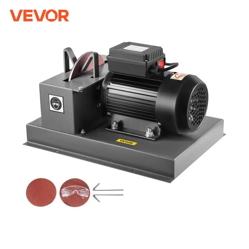 VEVOR 500W Mower Blade Bench Grinder 7in Wheel DIY Rotary Blade Table Sander Home Metal Tools Knives Scissors Angle Sharpener