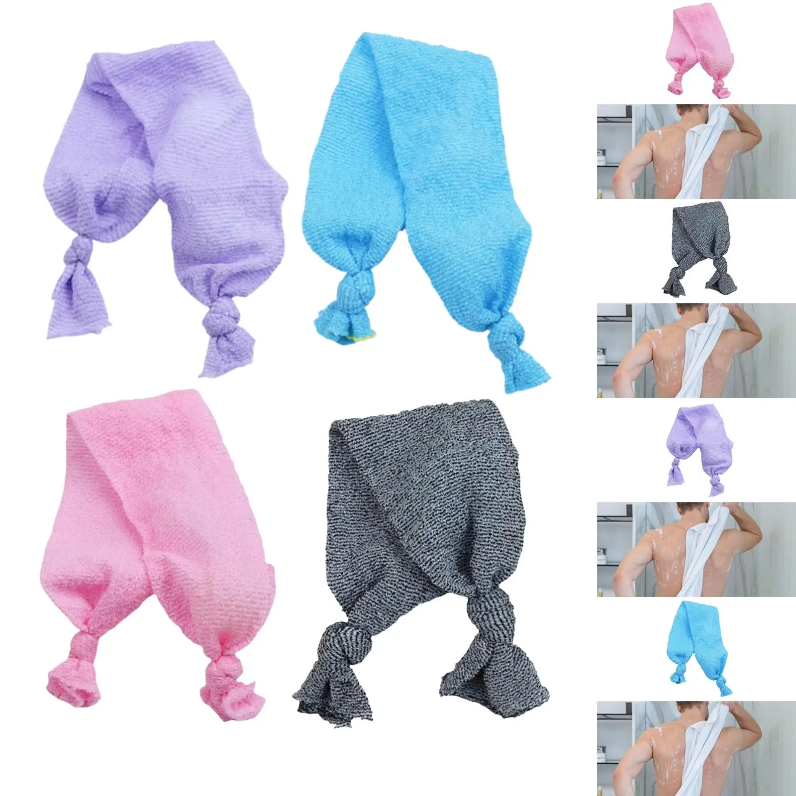 

Мочалка для спины, многофункциональное банное полотенце, удлиненная, идеально подходит для глубокой очистки.