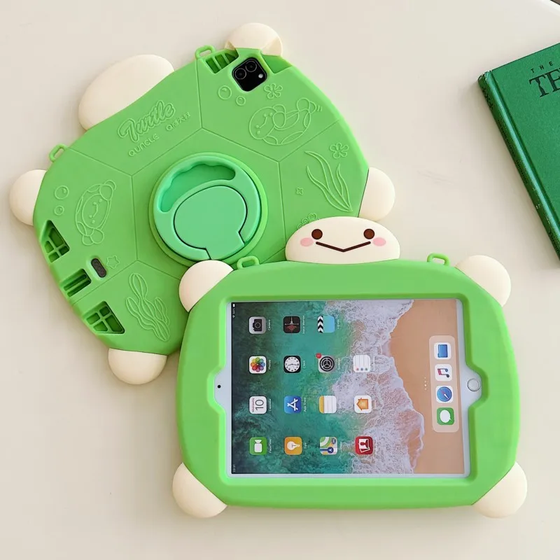 capa-de-silicone-3d-fofa-de-tartaruga-para-tablet-infantil-ipad-5-6ª-7-8-9ª-10ª-geracao-air-1-2-3-4-5ª-a16-a19-2026-antichoque-e-antiqueda