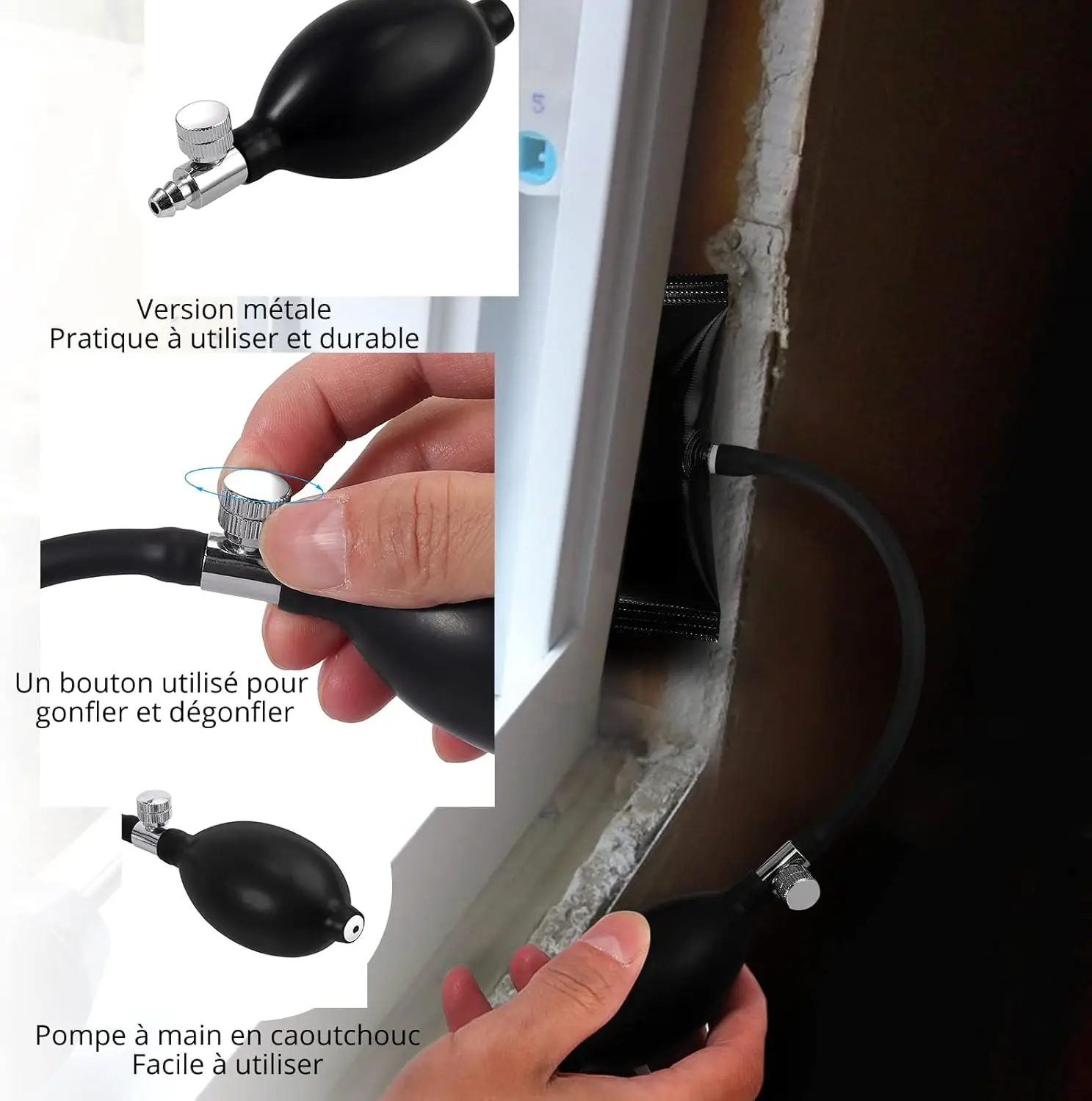 مجموعة من 3 كاليس لودر الهواء، تركيب دي بورت، فينير et ريبارسيشن دي فيوتير avec كال إن بلاستيك