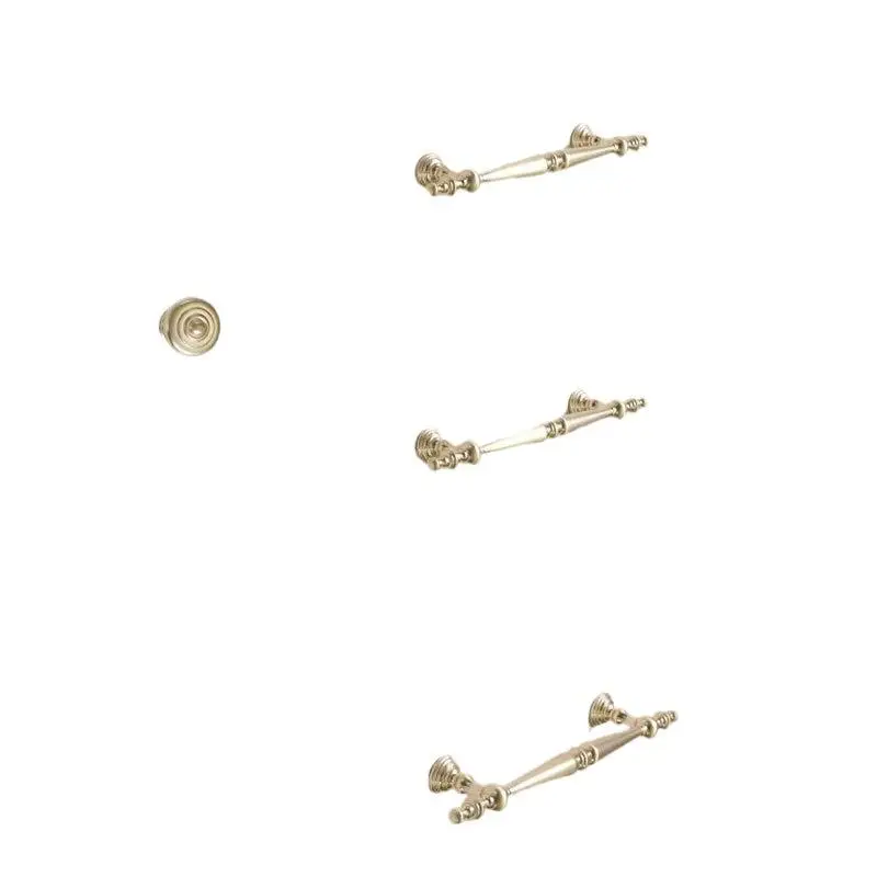 1PCS Antique Bronze Brass Pull Handles Vintage Cabinet Door Drawer Wardrobe Handles Knobs