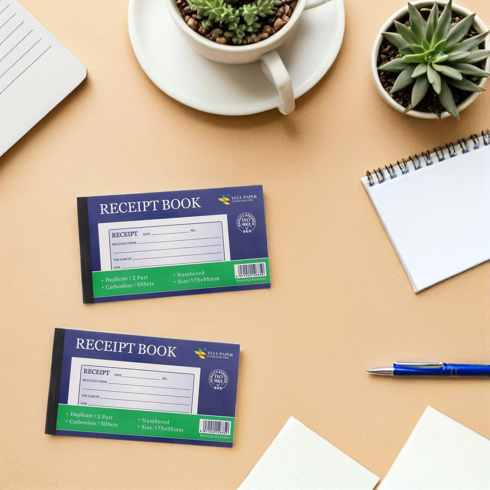 5 قطعة كتاب إيصالات نسخة الإنجليزية 2-جزء الأعمال الطلب الوسادة النقدية كتاب فاتورة النفقات سجل أشكال للشركات الصغيرة #4