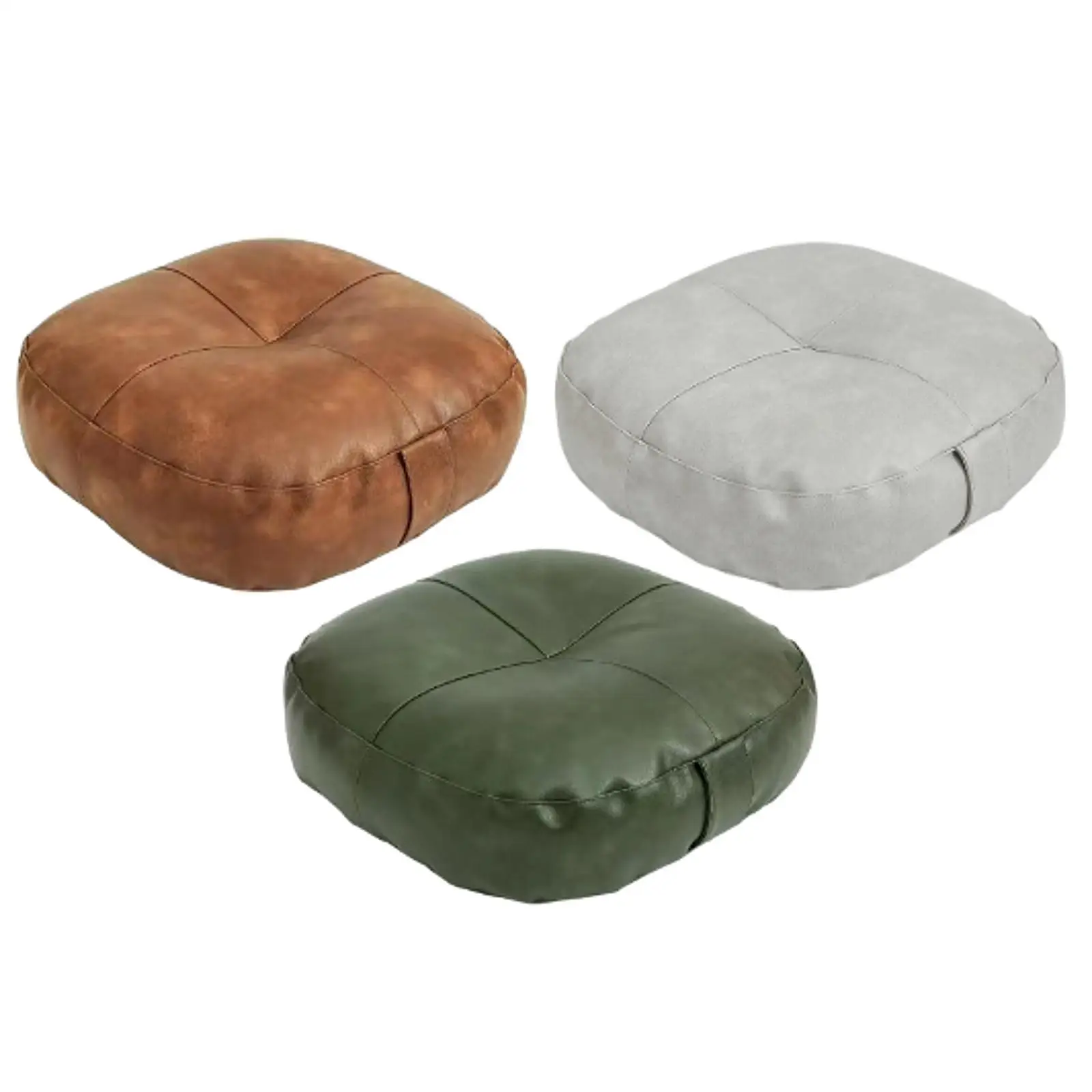 

Floor Cushion Decoration PU Leather Large Seat Cushion Tatami Cushion for Indoor Outdoor Dining Room Balcony Home Office Chair
