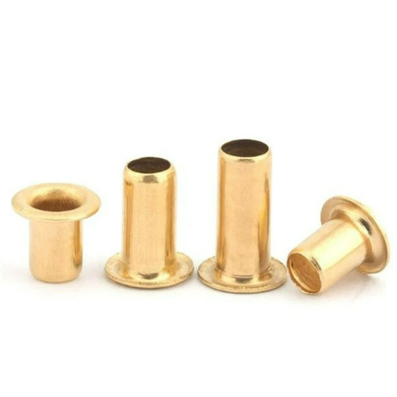 M1.3 M1.5 M1.7 M2 M2.3 M2.5 M3 M3.5 M4 M5 M6 Brass Hollow Rivet Copper Tubular Rivets Double Sided Circuit Board PCB Nails